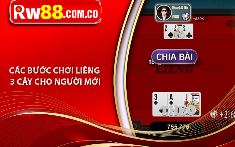 Các bước chơi Liêng 3 cây cho người mới