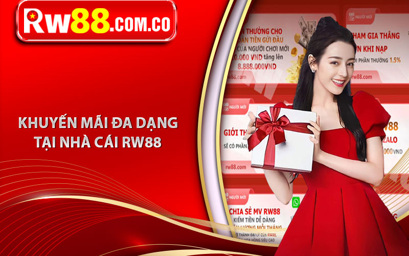 Các loại khuyến mãi đa dạng tại nhà cái RW88