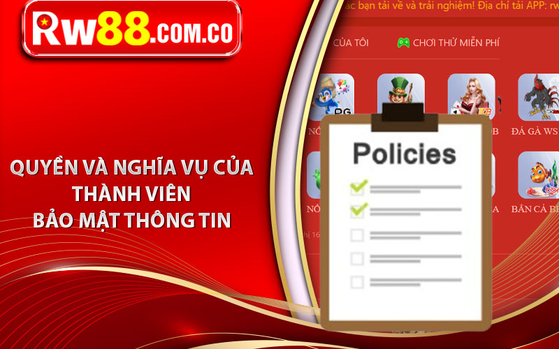 Quyền và nghĩa vụ của thành viên trong việc bảo mật thông tin 